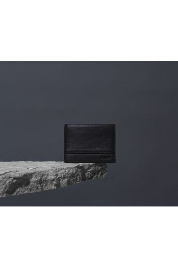 Black Genuine Leather Mens Wallet 1812