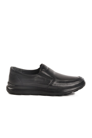 Black Genuine Leather Mens Casual Shoes A-261 M