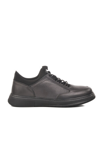 Black Genuine Leather Mens Casual Shoes 3K1235-2297 M
