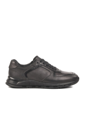 Black Genuine Leather Mens Casual Shoes 4K1836 M