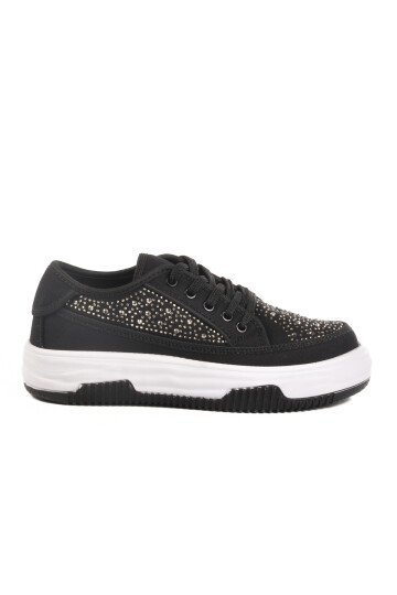 Black Stone Laced Womens Sneakers Lady 526 Z