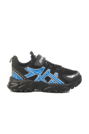 Black Saxon Velcro Mesh Boys Sports Shoes 2540 P