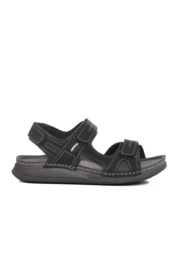 Black Anatomic Velcro Mens Sports Sandals 86.002 M