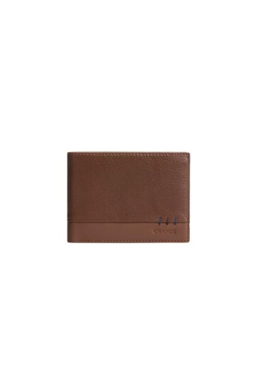 Tan Genuine Leather Mens Wallet 1812
