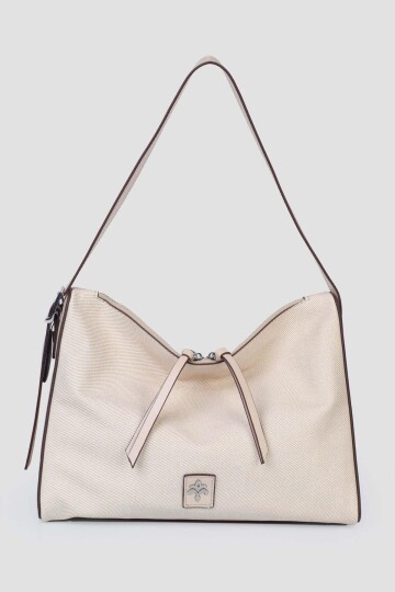 Beige Womens Hand and Shoulder Bag IM585