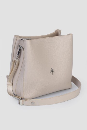 Beige Womens Hand and Shoulder Wallet IM599