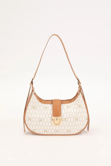 Beige Womens Handbag and Shoulder Bag 930211