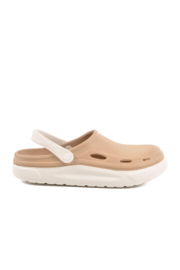 Beige Light Eva Mens Sabo Slippers Cat M