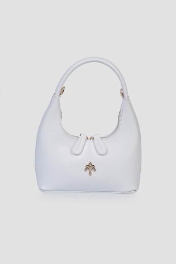 White Womens Hand and Shoulder Bag IM587