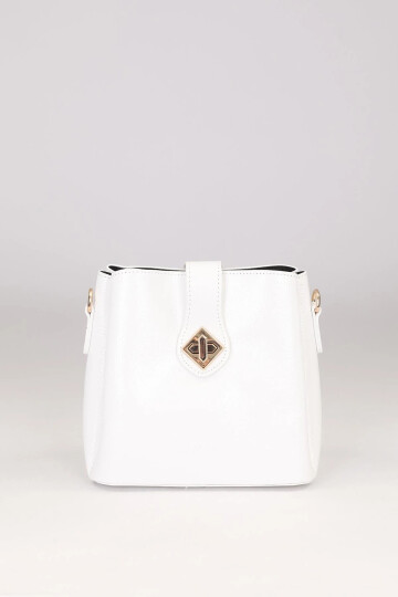 White Patent Leather Womens Shoulder Bag 930167