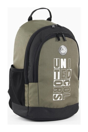 Khaki Black Unisex School Bag 04292