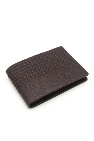 Brown Genuine Leather Mens Wallet 07568