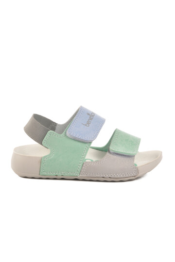 Green Velcro Girls Sandals BN-1422 P