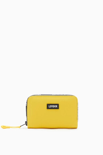 Yellow Textile Womens Wallet 920003