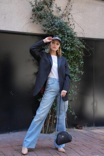 Black Womens Crossbody Bag IM322-2