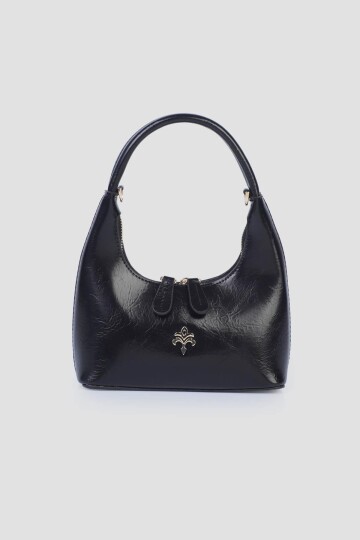 Black Womens Hand and Shoulder Bag IM587
