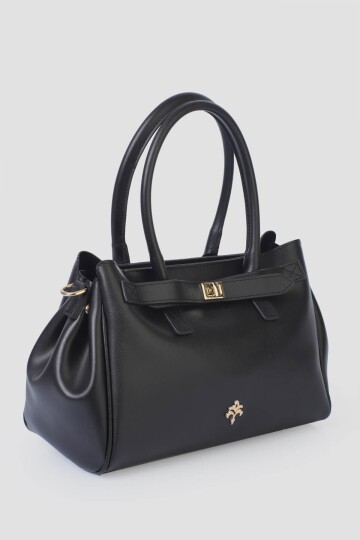 Black Womens Hand and Shoulder Bag IM596