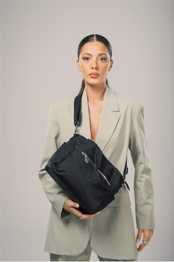 Black Womens Handbag and Shoulder Bag 17963