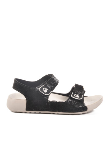 Black Velcro Lightweight Girls Sandals BN-1419 F