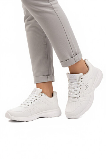 Beyaz Hafif Esnek Unisex Spor Ayakkabı Xstep 020-Cilt G