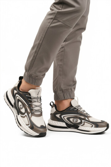 Beyaz Fileli Hafif Esnek Erkek Spor Ayakkabı PCI-11616 M