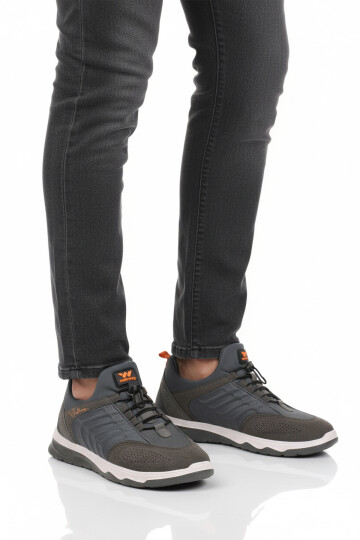 Füme Elastik Bağcıklı Hafif Esnek Erkek Spor Ayakkabı Dong 2534 M