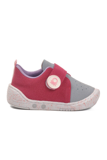 Fuchsia Velcro Light Flexible Baby Shoes BN-32110 B