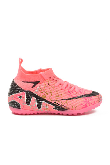 Pink Black Socked Childrens Turf Shoes Air 600 F