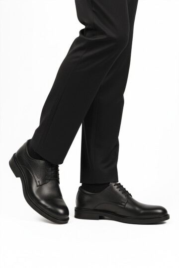 Black Genuine Leather Non-Slip Sole Mens Classic Shoes 623 M