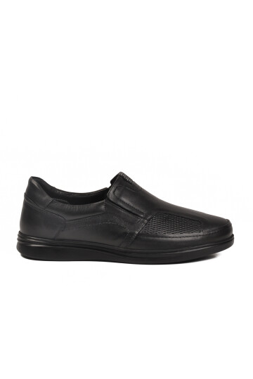 Black Genuine Leather Mens Daily Casual Sensitive 6122 M
