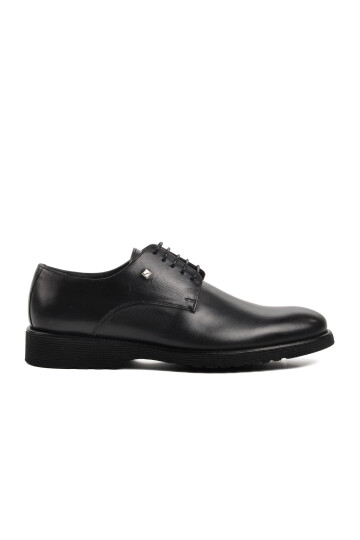 Black Genuine Leather Mens Classic Shoes 2798 M