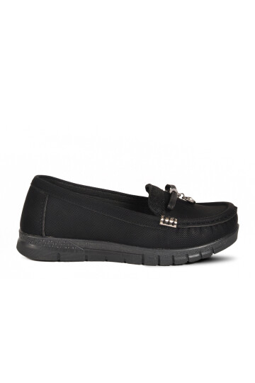 Black Lightweight Flexible Womens Casual Shoes 157 Z