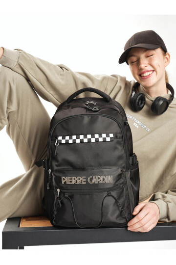 Black Unisex Backpack 07PCT183-S