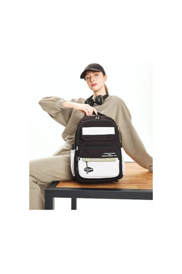 Black Unisex Backpack 07PCT185-S