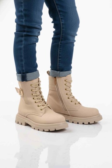 Bej İçi Polarlı Kaymaz Kız Çocuk Bot Aleda F