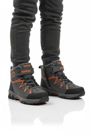 Füme Turuncu Polarlı Kaymaz Erkek Çocuk Outdoor Bot 2301 F