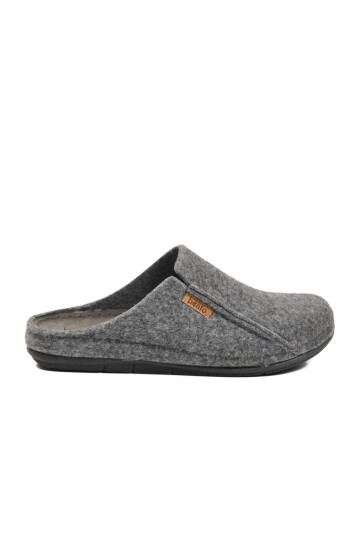 Gri Anatomik Keçe Erkek Ev Terlik K-63.007 M