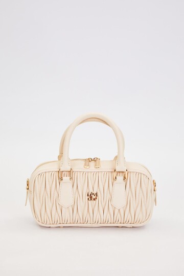 Krem Kadın El ve Omuz Çantası 930928