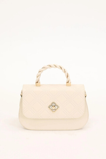 Krem Rugan Kadın Omuz Çantası 930180