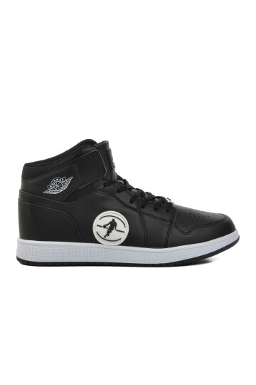 Siyah-Siyah-Beyaz  Erkek Hi Sneaker Sloga Hı M