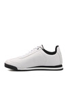 Beyaz-Siyah Suni Deri Erkek Sneaker Pico 101 21540 M