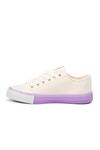 Beyaz-Lila  Kadın Sneaker Benetton BN-30725 Z