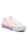 Beyaz-Lila  Kadın Sneaker Benetton BN-30725 Z