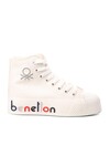 Beyaz Cilt Bilek Boy Kadın Sneaker BN-30820