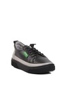 Siyah-Füme Suni Deri Kadın Sneaker BN-30366 Z