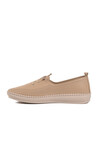 Beige Genuine Leather Anatomical Womens Casual Shoes Z083 Z