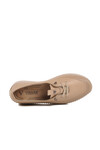 Beige Genuine Leather Anatomical Womens Casual Shoes Z083 Z