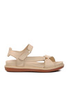 Beige Inside Out Genuine Leather Womens Sandals 202064Y