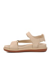 Beige Inside Out Genuine Leather Womens Sandals 202064Y