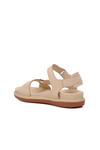 Beige Inside Out Genuine Leather Womens Sandals 202064Y